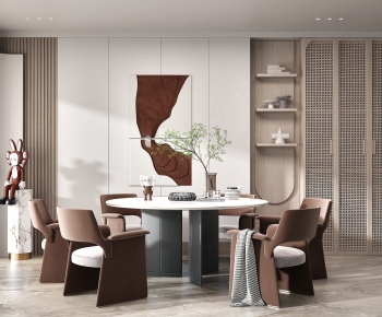 Modern Dining Table And Chairs-ID:358997119