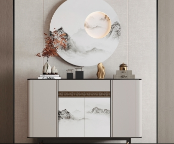 New Chinese Style Side Cabinet/Entrance Cabinet-ID:847570901