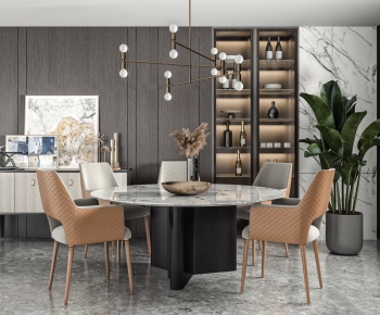 Modern Dining Table And Chairs-ID:919240953