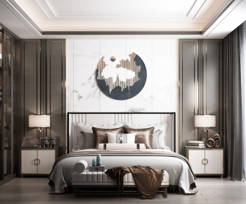 New Chinese Style Bedroom-ID:182238105