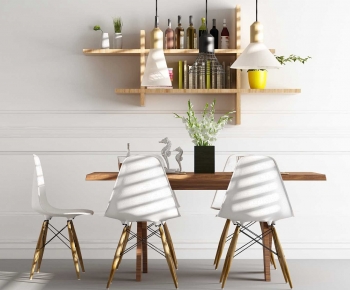 Nordic Style Dining Table And Chairs-ID:207474952