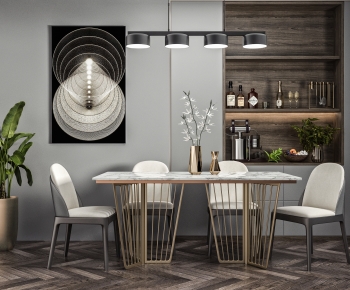 Modern Dining Table And Chairs-ID:566428903