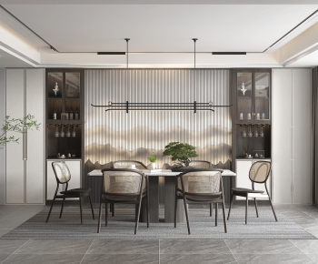 New Chinese Style Dining Room-ID:668597944