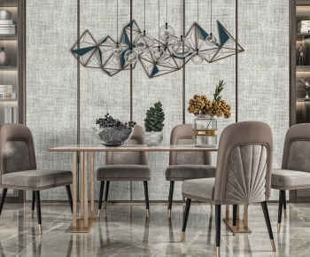 Modern Dining Table And Chairs-ID:946796897