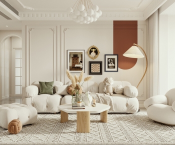 French Style A Living Room-ID:452771298