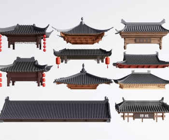 Chinese Style Building Component-ID:240175965