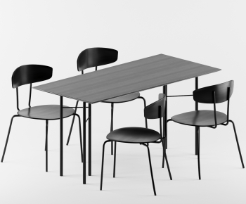 Modern Dining Table And Chairs-ID:398617036