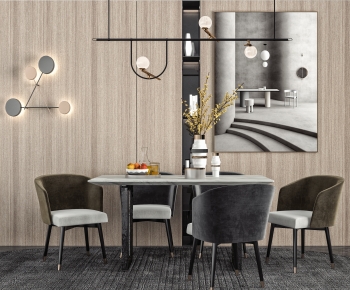 Modern Dining Table And Chairs-ID:216233975