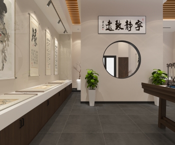 New Chinese Style Exhibition Hall-ID:383049966