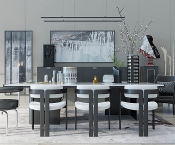 Modern Dining Table And Chairs-ID:392345912