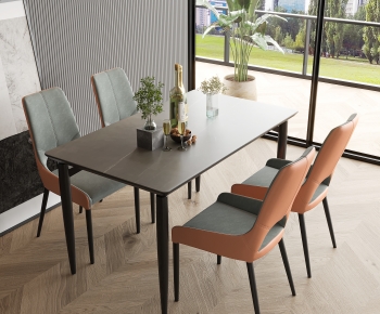 Modern Dining Table And Chairs-ID:677315001