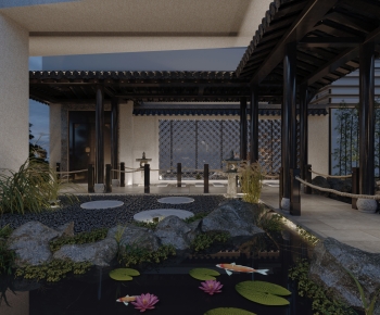 New Chinese Style Courtyard/landscape-ID:141239881