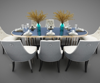 New Chinese Style Dining Table And Chairs-ID:986912973