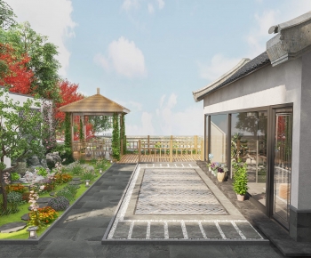 New Chinese Style Courtyard/landscape-ID:767910009