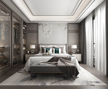 New Chinese Style Bedroom-ID:295742993