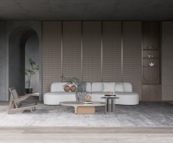 Wabi-sabi Style A Living Room-ID:289128076