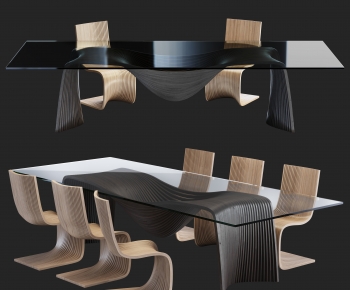 Modern Dining Table And Chairs-ID:946824076