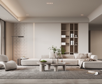 Wabi-sabi Style A Living Room-ID:955432898