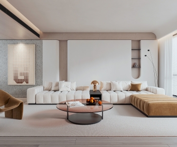 Wabi-sabi Style A Living Room-ID:678791057