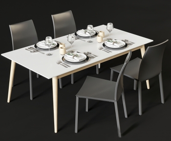 Modern Dining Table And Chairs-ID:768539982