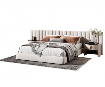 Modern Double Bed-ID:746021998