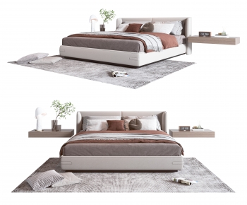 Modern Double Bed-ID:880995992