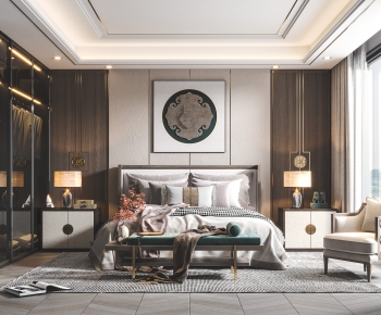 New Chinese Style Bedroom-ID:134805922