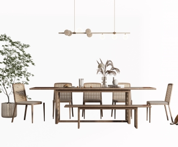 Nordic Style Dining Table And Chairs-ID:644346959