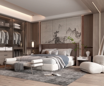 New Chinese Style Bedroom-ID:763789899