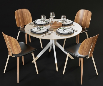 Modern Dining Table And Chairs-ID:450656898