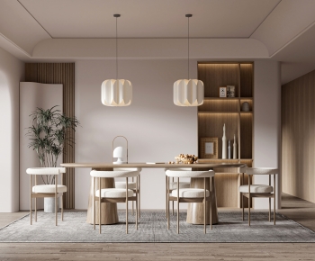 Wabi-sabi Style Dining Room-ID:243184099