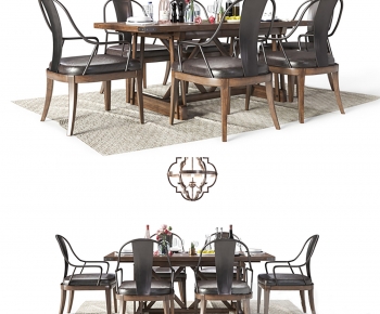 Modern Dining Table And Chairs-ID:836904055