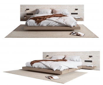 Modern Double Bed-ID:243913893