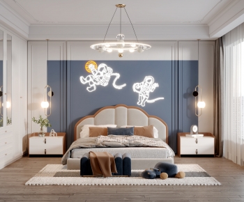 Simple European Style Boy's Room And Son's Room-ID:971474895
