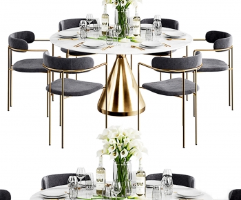 Modern Dining Table And Chairs-ID:468621971