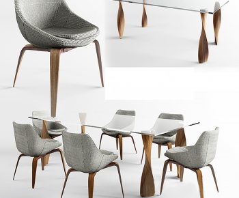 Modern Dining Table And Chairs-ID:801881075