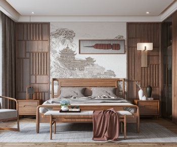 Chinese Style Bedroom-ID:219600293