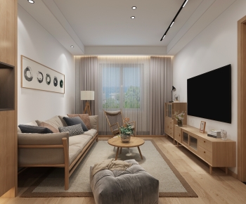 Modern Nordic Style Japanese Style A Living Room-ID:226476912
