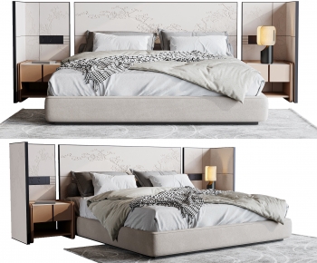 New Chinese Style Double Bed-ID:908473971