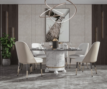 Modern Dining Table And Chairs-ID:630228048