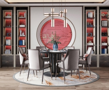 New Chinese Style Dining Room-ID:701402906