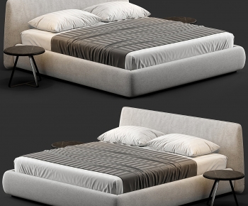 Modern Double Bed-ID:598294973