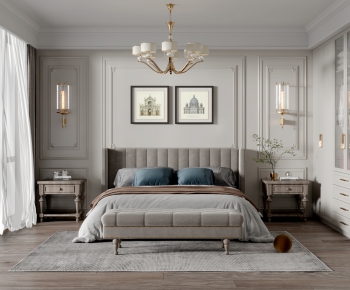 Simple European Style Bedroom-ID:506284955