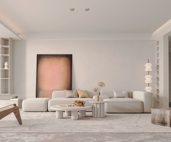 Wabi-sabi Style A Living Room-ID:845885991