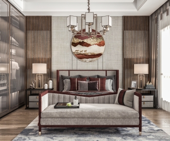 New Chinese Style Bedroom-ID:448810102