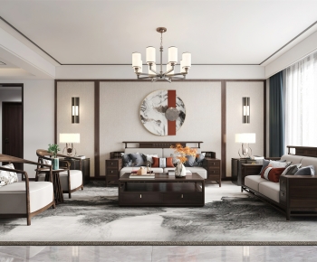 Chinese Style A Living Room-ID:546165946