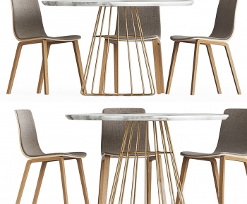 Modern Dining Table And Chairs-ID:874970042