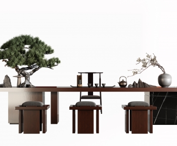 New Chinese Style Tea Tables And Chairs-ID:164324052