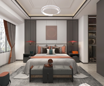 New Chinese Style Bedroom-ID:767119889