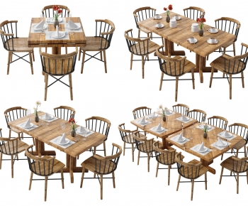 Modern Dining Table And Chairs-ID:834360138